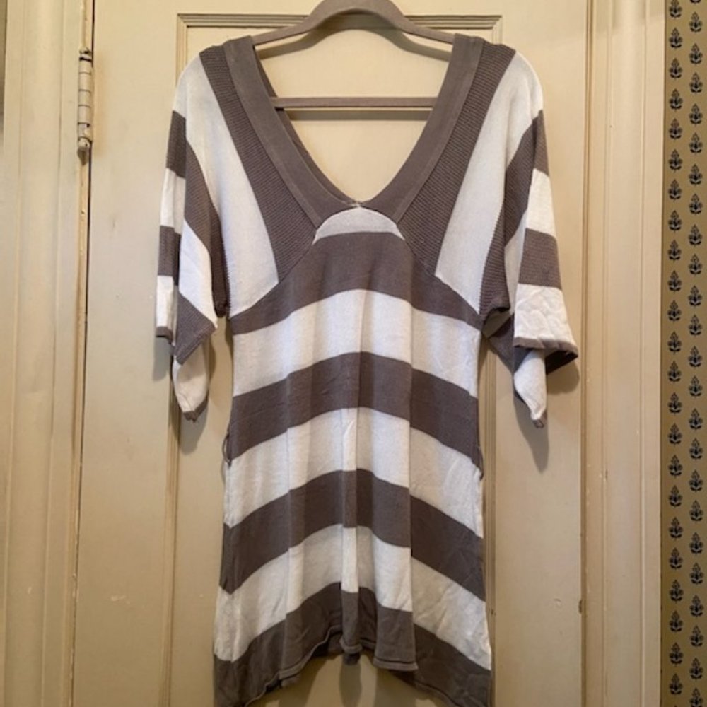 Kimono Sleeve Knit TunicTop Size Large